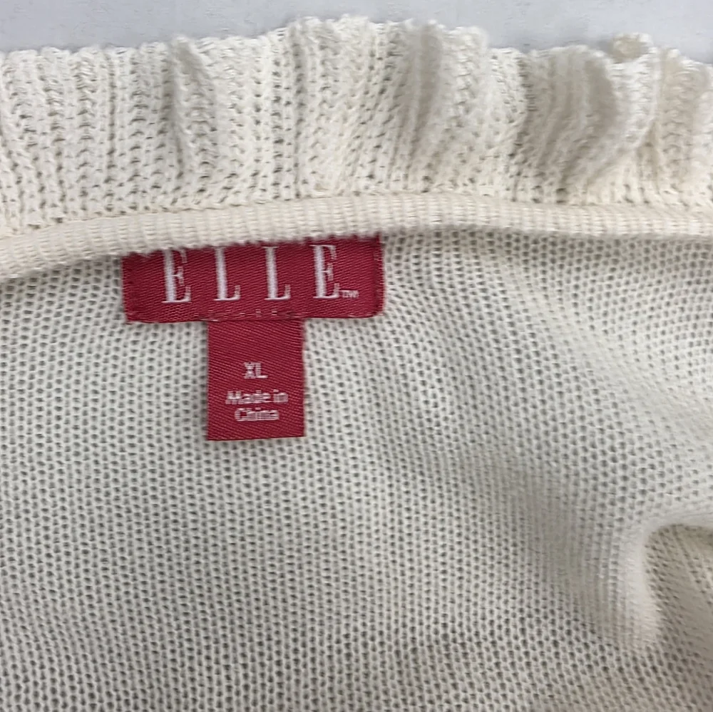 Elle Cream Ruffle Trim Cardigan - Picture 8 of 9